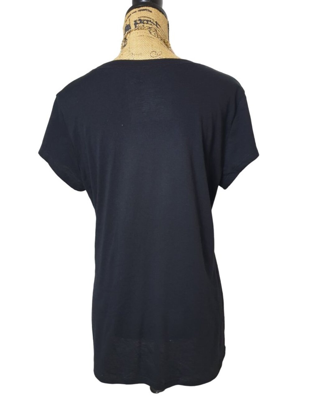Wound Up Womens 2XL Motivational Tee Love More Worry Less Black SS Relaxed Fit - Picture 3 of 6